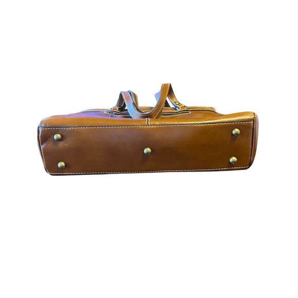 Patricia Nash Poppy Tote Heritage Shoulder Bag Brown Leather With Dust Bag - Picture 9 of 9